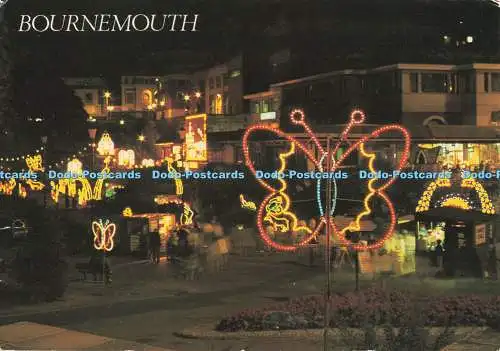 D251178 Bournemouth The Pavilion by Night J Salmon Ltd Cameracolour 1993