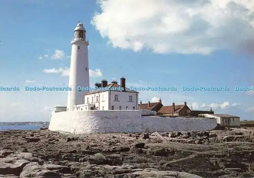 D251268 Northumberland St Mary Island nördlich von Whitley Bay liegt St Mary Island J