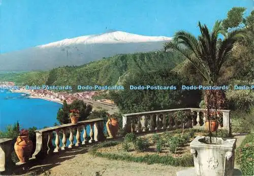 D251303 Taormina Gesamtansicht und der Ätna Malambri