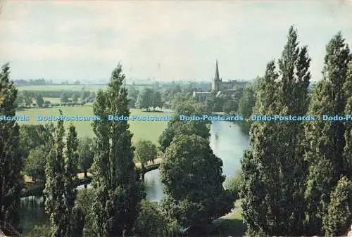D251764 Stratford upon Avon Blick vom Shakespeare Memorial Theatre J Arthur Dixo