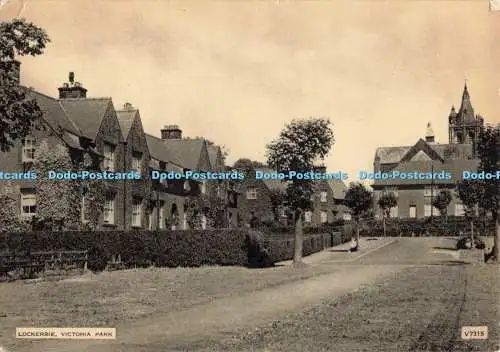 D252224 Lockerbie Victoria Park Photochrom 1965