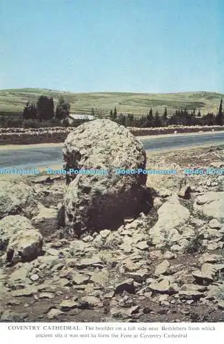 D254301 Kathedrale von Coventry Der Felsbrocken auf einer Hügelseite nahe Bethlehem von Wich A