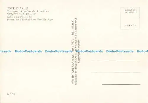 D261986 Vence La Jolie Cap Label