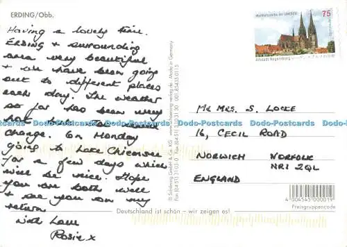 D256818 Viele Grusse aus Erding An Der Sempt Schoning Multi View