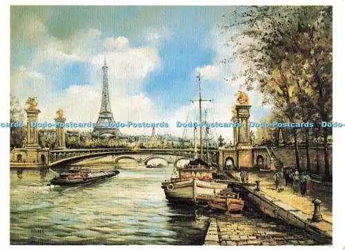 D253643 Paris La Tour Eiffel et le Pont Alexandre III Lutece