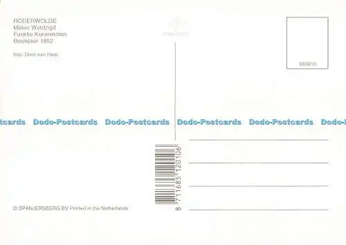 D253847 Roderwolde Molen Woldzigd Spanjersberg Tür Van Herp