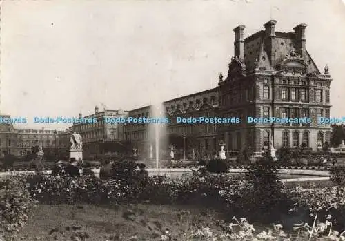 D260193 Paris Le Louvre Pavillon de Flore et Jardin es Tuileries Yvon