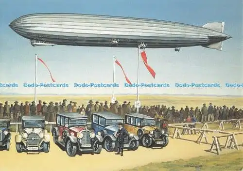 D257572 Fahrt Nach Bonn des LZ 127 Graf Zeppelin Landug in Hangelar am 22 04 30