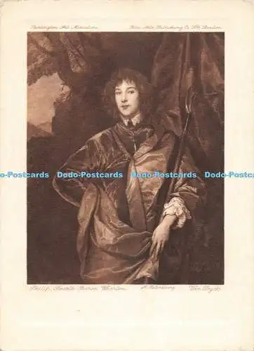 D255645 Burlington Kunst Miniatur Philip Fourth Baron Wharton Van Dyck Fine Arts