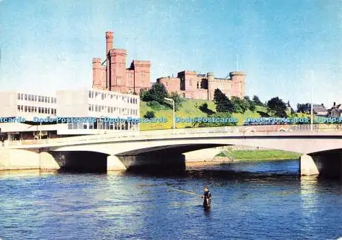 D258069 Inverness Inverness Castle and Ness Bridge J Arthur Dixon