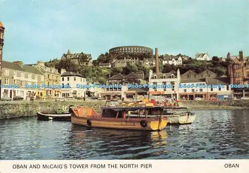 D263284 Oban und McCaig Tower vom North Pier J Arthur Dixon