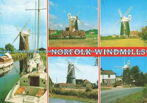 D263334 Norfolk Windmills Horsey J Salmon Multi View