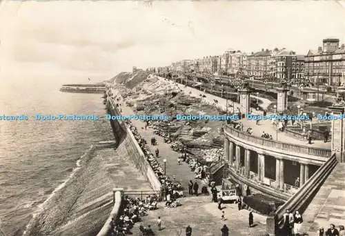 D256179 Blackpool The Cliffs and Promenade Valentine RP