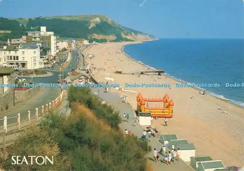 D261027 Seaton The Beach from West Cliff J Salmon Cameracolour