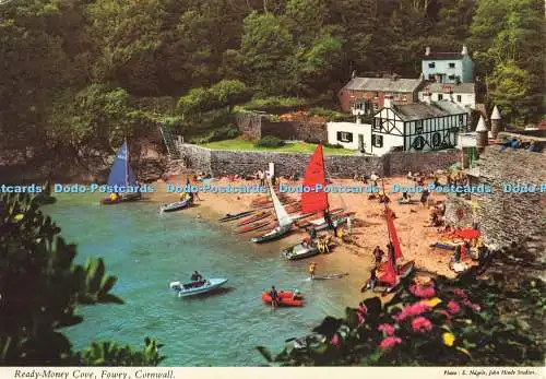 D263641 Cornwall Ready Money Cove Fowey John Hinde E Nagele 1982