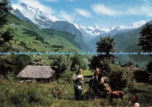 D256284 Wengen Sommer und Winterkurort A Baumann Hall