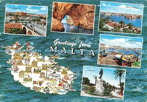 D256315 Grüße aus Malta Floriana Joseph Calleja Mehrfachansicht