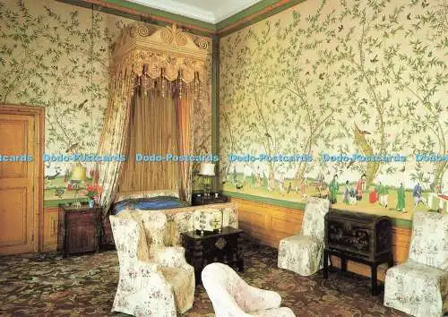 D258583 Lincolnshire Belton House Das chinesische Schlafzimmer Larkfield Postkarten Andrew