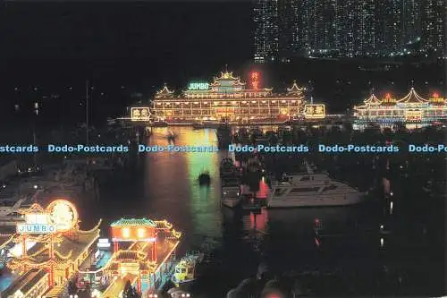 D256426 The Night Scene of Aberdeen Typhoon Shelter D S Offsetdruck