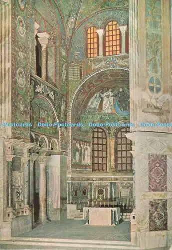 D258729 Ravenna S Vitale Detail des Presbyteriums und der Apsis Dante