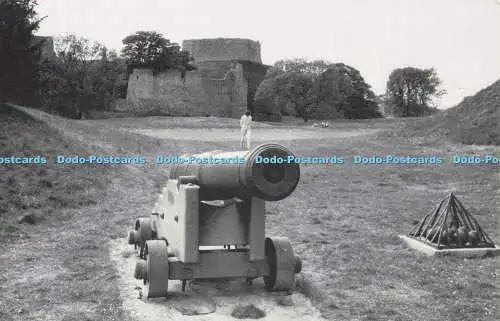 D256665 Isle of Wight Carisbrooke Castle Crossprint für Ben Houfton