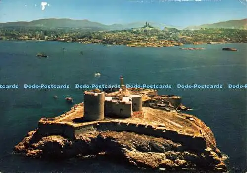 D256677 Marseille Vue Aerienne du Chateau d if Dans le Fond De France