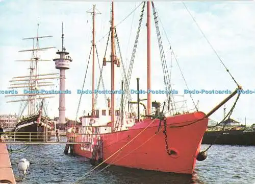 D261606 Seute Deern und Feuerschiff Elbe 2 Am Lüttichplatz in Bremerhaven Toni Sch