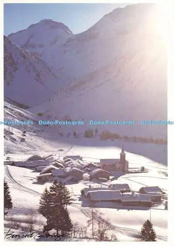 D259377 Winter View of the Village Mountains Expo Photo Bernard Grange 1988