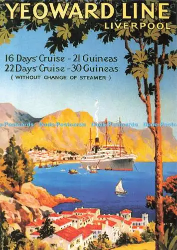 D255968 Liverpool Yeoward Line Yeoward Line Poster The Robert Opie Collection BB