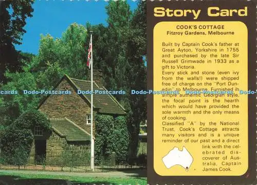 D258098 Melbourne Cook Cottage Fitzroy Gardens Nucolorvue Productions
