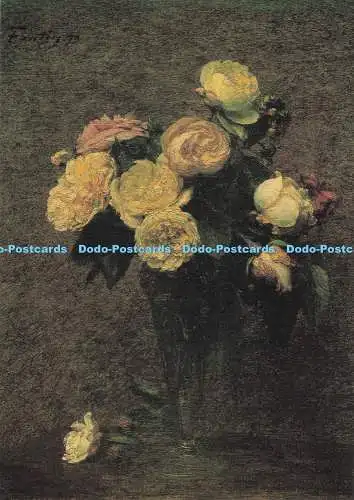 D283133 Rosen in einer Glasvase 1879 Manchester City Art Galleries Henri Fantin La