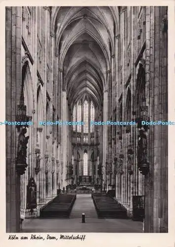 D278438 Köln am Rhein Dom Mittelschiff A Kreyenkamp H Suhwold RP