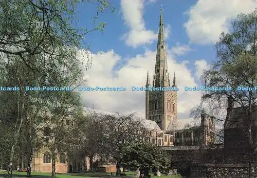 D279675 Norwich Cathedral From The Upper Close Jarrold
