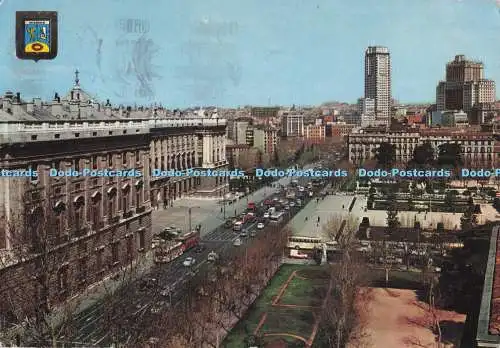 D277282 Madrid Königspalast Bailenstraße Fisa Dominguez Postales Escudo De Oro