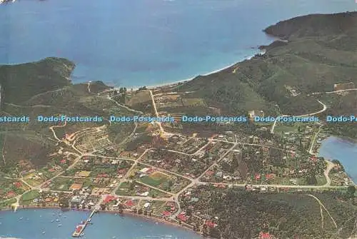 D286376 N Z Luftaufnahme von Russell Bay of Islands Whitcombe und Gräbern für die Fe