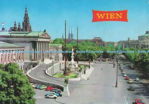 D283680 Wiener Parlament mit Ringstraße Fleischmann und Jaeger Nr 60