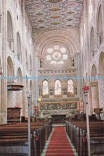 D275432 Waltham Abbey Das normannische Kirchenschiff A Frith Vistachrome