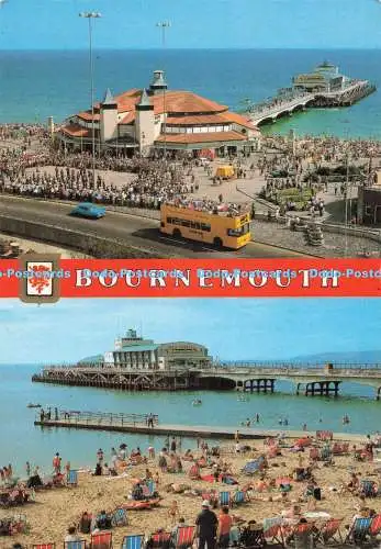 D272317 Bournemouth Pier and Beach Fisa J Perkins 1984 Multi View