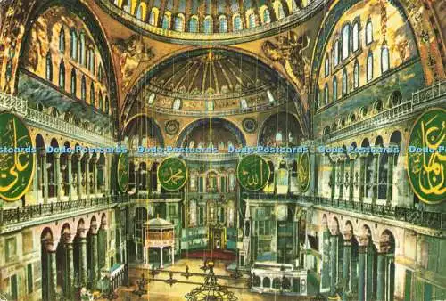 D266599 Istanbul ve Saheserleri Interieur of St Sophia Museum Keskin Color