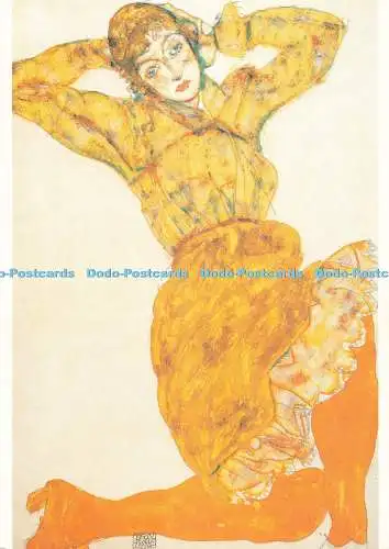 D264166 Frau mit orangen Strümpfen Egon Schiele Magna Bücher