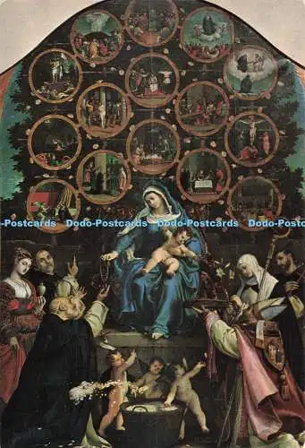 D264210 Cingoli Unsere Liebe Frau vom Rosenkranz St. Domenico Kirche Lorenzo Lotto Multigra