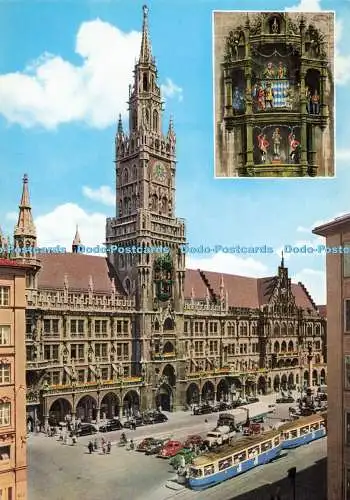D264242 Münchner Rathaus und Chinesische Glocke Fritz Milz Mehrfachansicht