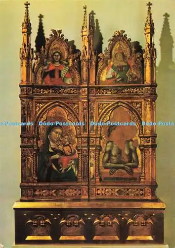 D264275 Burgaltardiptychon Karlstein von Tomaso da Modena Pressfoto Viktor Radn
