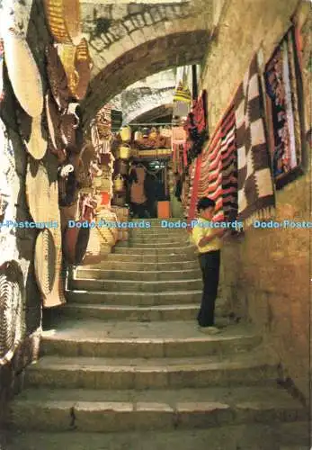 D264276 Jerusalem Altstadt Straßenszene Sternenkarten