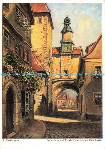 D264285 Rothenburg o d T Alte Fronveste Mit Roderbogen L Mossler