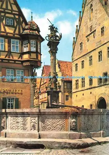 D264489 Rothenburg o d Tauber St Georgsbrunnen Ernst Geissendorfer
