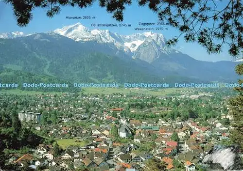 D264536 Garmisch Partenkirchen gegen Wettersteingebirge Alois Grunauer