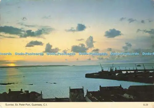 D264540 Guernsey C I St Peter Port Sunrise A gp Publikationen E T W Dennis und so