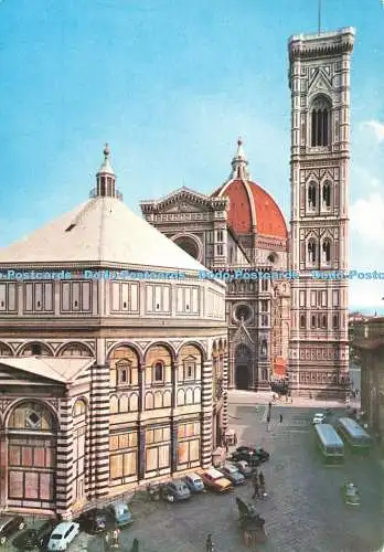 D269534 Firenze Baptisterium Kathedrale und Giottoturm Giusti di S Becocci