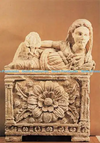 D269563 Urna in Trufo Con Figura di Rosone Museo Guarnacci I F I